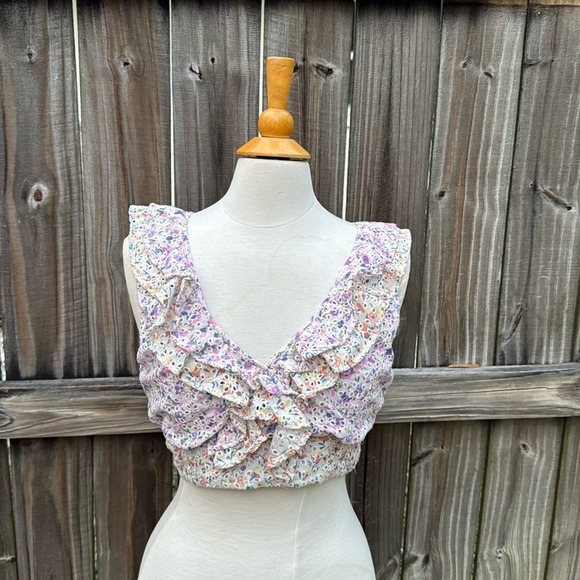 Altar’d State Elysia Floral Top, size Large - Picture 4 of 9